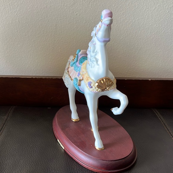Vtg Lenox Carousel Nautical Horse Hand Painted Porcelain Collectible Figurine - Picture 7 of 14